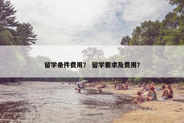 留学条件费用？ 留学要求及费用？