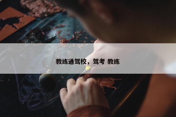 教练通驾校，驾考 教练