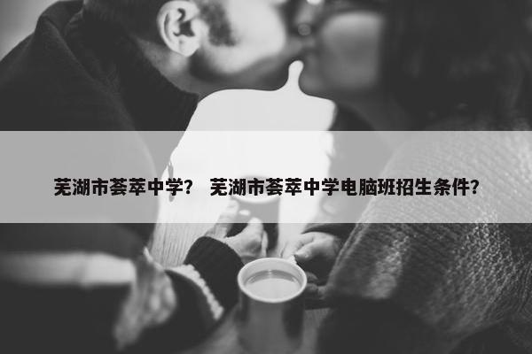 芜湖市荟萃中学？ 芜湖市荟萃中学电脑班招生条件？