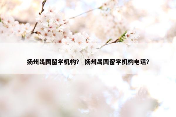 扬州出国留学机构？ 扬州出国留学机构电话？