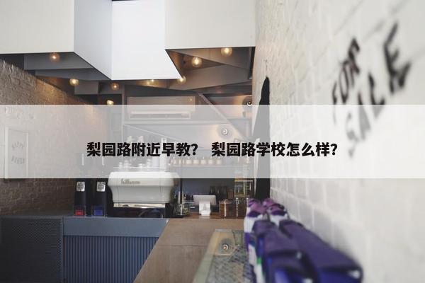 梨园路附近早教？ 梨园路学校怎么样？