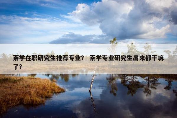 茶学在职研究生推荐专业？ 茶学专业研究生出来都干嘛了？