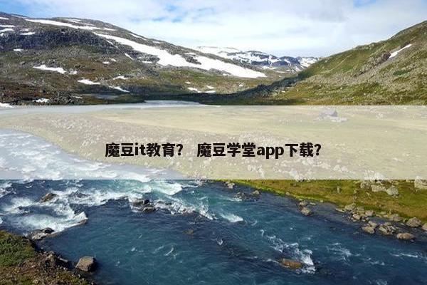 魔豆it教育？ 魔豆学堂app下载？