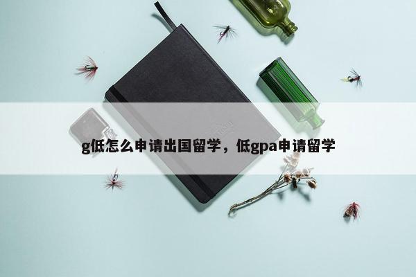 g低怎么申请出国留学，低gpa申请留学