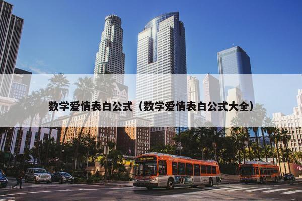 数学爱情表白公式（数学爱情表白公式大全）