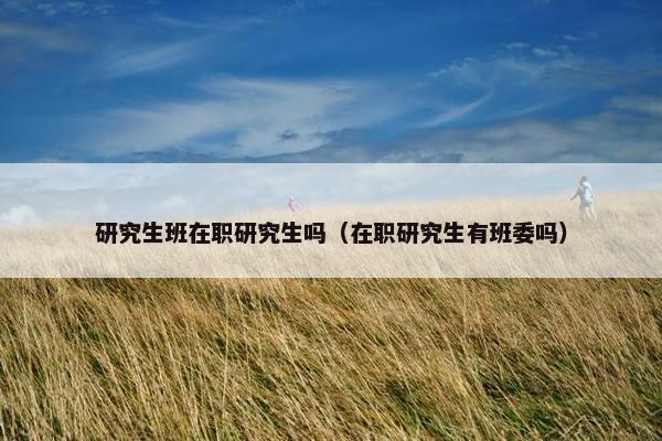 研究生班在职研究生吗（在职研究生有班委吗）