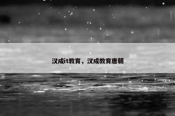 汉成it教育，汉成教育唐朝