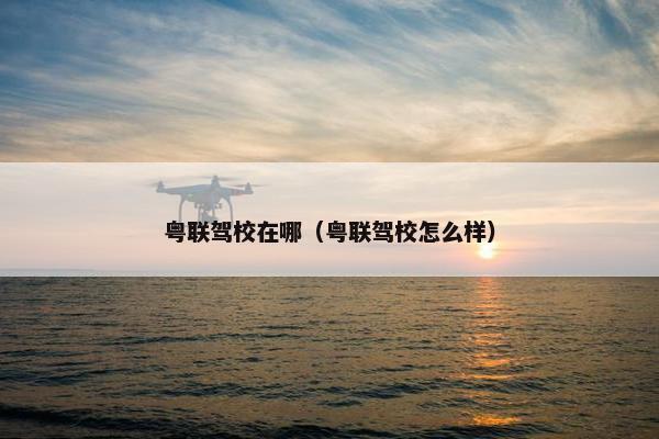粤联驾校在哪（粤联驾校怎么样）