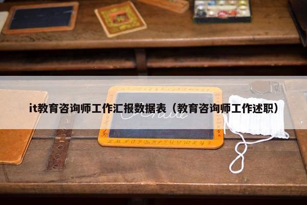it教育咨询师工作汇报数据表（教育咨询师工作述职）