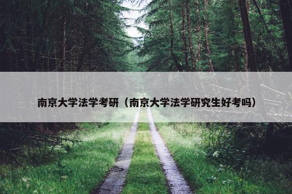 南京大学法学考研（南京大学法学研究生好考吗）