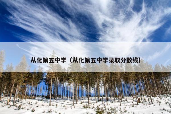 从化第五中学（从化第五中学录取分数线）