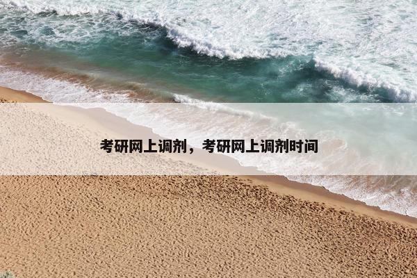 考研网上调剂，考研网上调剂时间