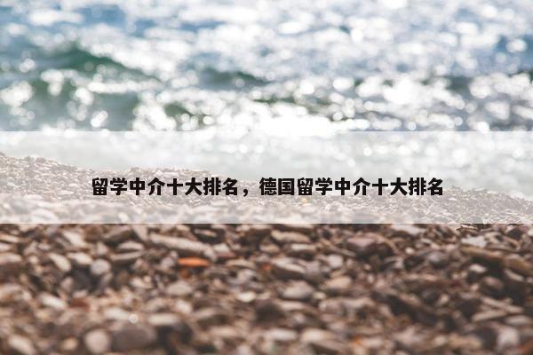 留学中介十大排名，德国留学中介十大排名