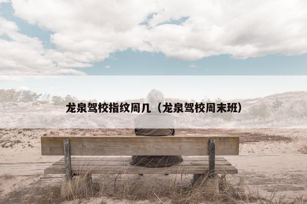 龙泉驾校指纹周几（龙泉驾校周末班）