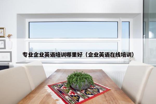 专业企业英语培训哪里好（企业英语在线培训）
