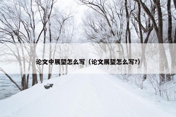 论文中展望怎么写（论文展望怎么写?）