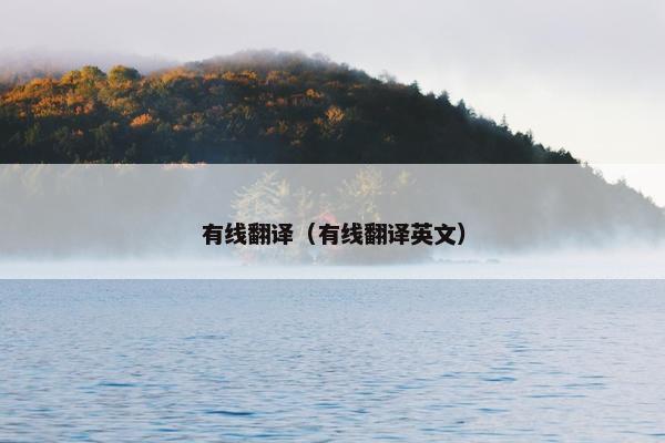 有线翻译（有线翻译英文）