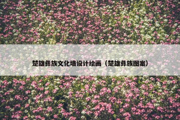楚雄彝族文化墙设计绘画（楚雄彝族图案）