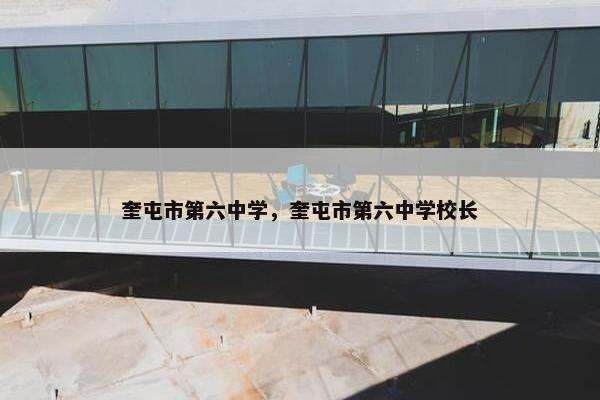 奎屯市第六中学，奎屯市第六中学校长