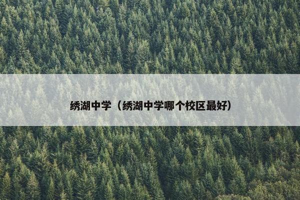 绣湖中学（绣湖中学哪个校区最好）