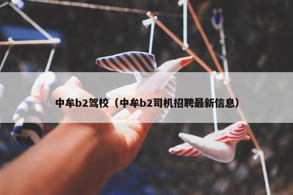 中牟b2驾校（中牟b2司机招聘最新信息）