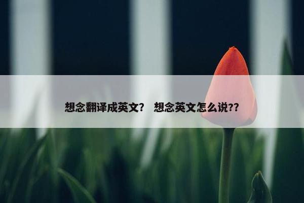 想念翻译成英文？ 想念英文怎么说?？