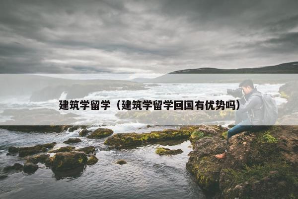 建筑学留学（建筑学留学回国有优势吗）