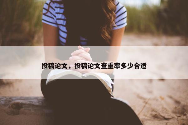 投稿论文，投稿论文查重率多少合适