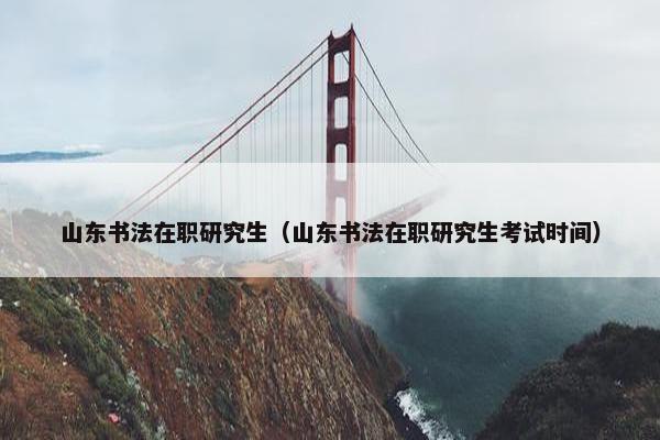 山东书法在职研究生（山东书法在职研究生考试时间）
