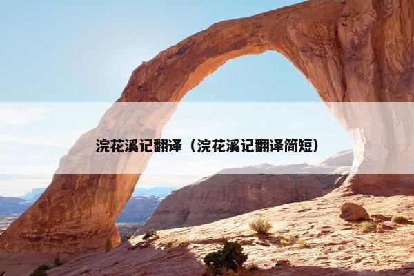 浣花溪记翻译（浣花溪记翻译简短）