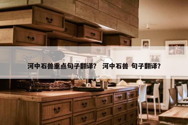 河中石兽重点句子翻译？ 河中石兽 句子翻译？