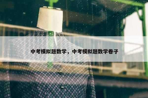 中考模拟题数学，中考模拟题数学卷子