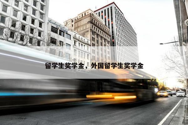 留学生奖学金，外国留学生奖学金