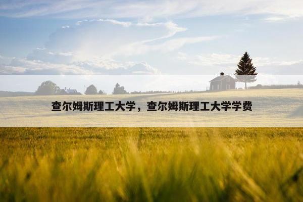 查尔姆斯理工大学，查尔姆斯理工大学学费