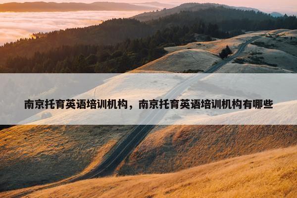 南京托育英语培训机构，南京托育英语培训机构有哪些