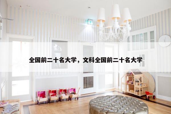 全国前二十名大学，文科全国前二十名大学